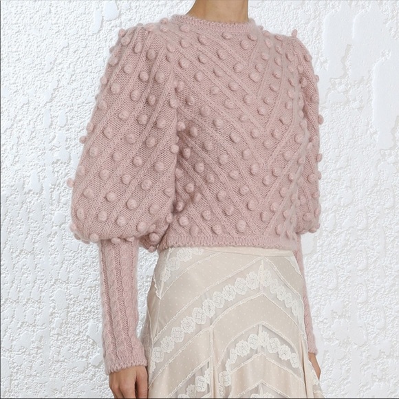 The Linetall Puff Sleeve Textured Sweater - Picture 2 of 7